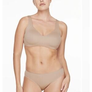 Third Love Comfort Stretch Smoothing Wireless Bra Size XL Taupe Beige Tan